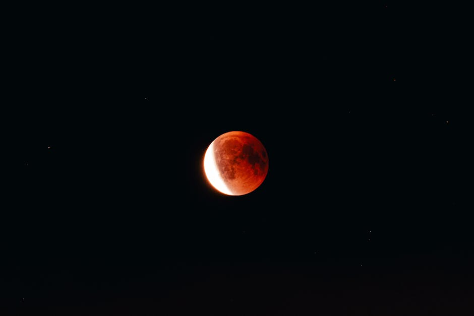 Un spectacol cosmic rar: paradă planetară urmată de o eclipsă totală de lună