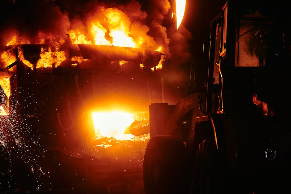 Incendiu devastator la o fabrică de prelucrare a lemnului din Dârmoxa