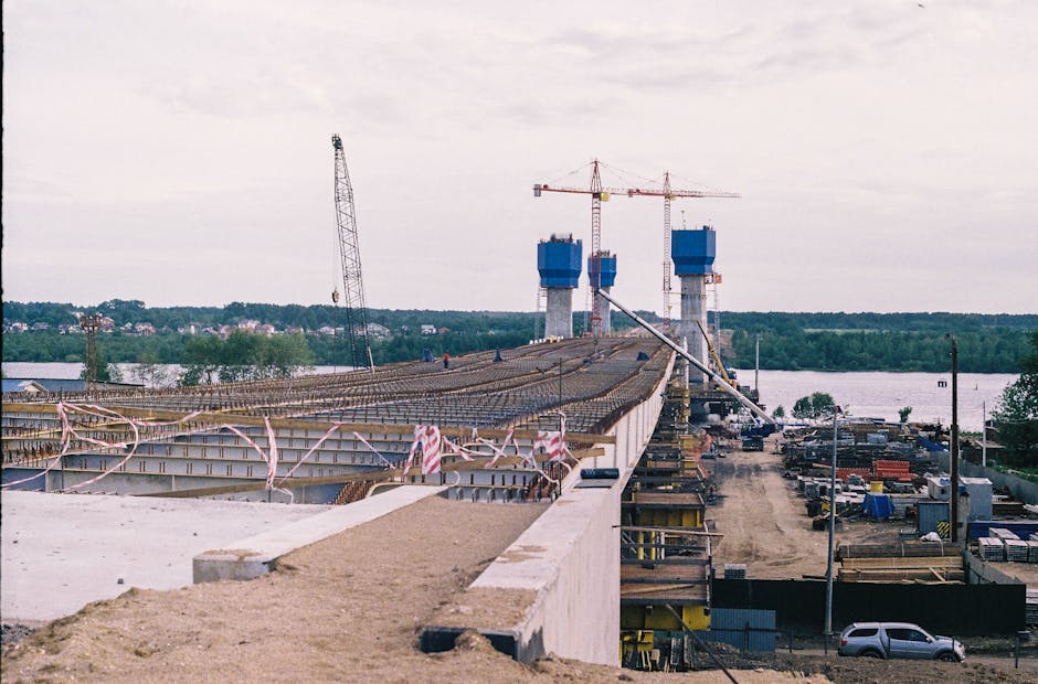 Lansarea impresionantă a tablierului metalic pe autostrada Sibiu–Pitești