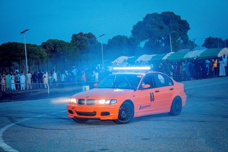 Noaptea de adrenalină în Satu Mare: drifturi spectaculoase în parcarea unui supermarket