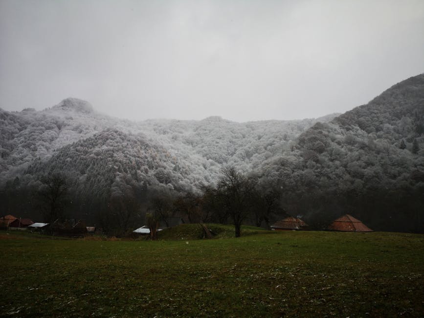 Ninsori surprinzătoare în Vrancea la finalul lunii aprilie