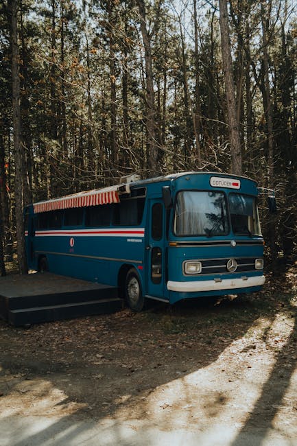 Descoperă o cazare inedită în Brașov: un autobuz vintage cu priveliști spectaculoase