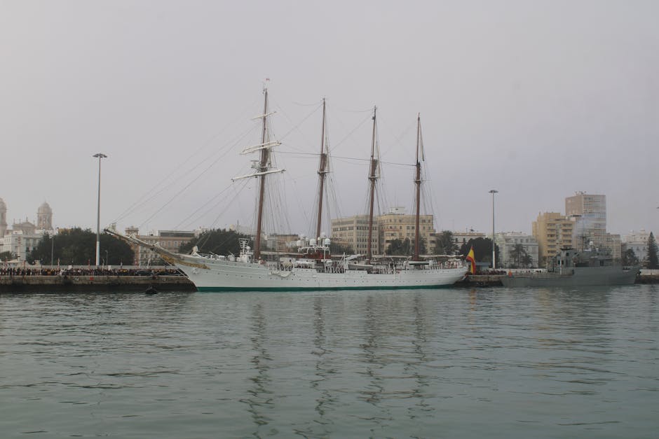 Vizitatori entuziasmați la bordul Navei Școală „Mircea” în Las Palmas