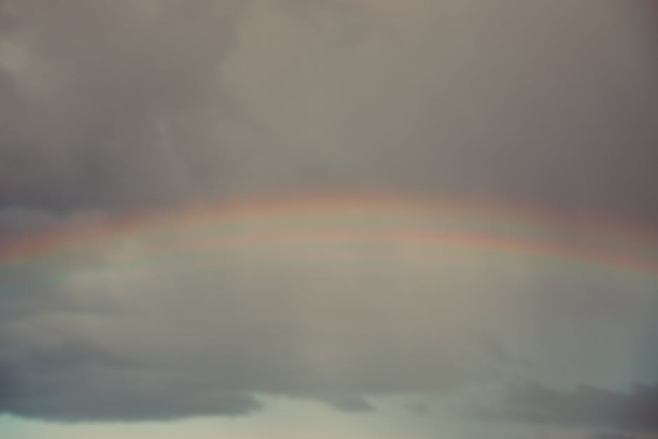 Un curcubeu spectaculos încântă locuitorii din Oradea după ploaie
