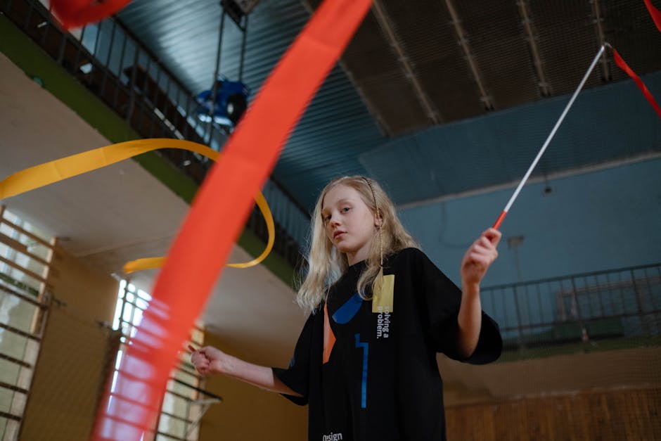 Gimnastica ritmică aduce bucurie și mișcare la concursul pentru copii din județ