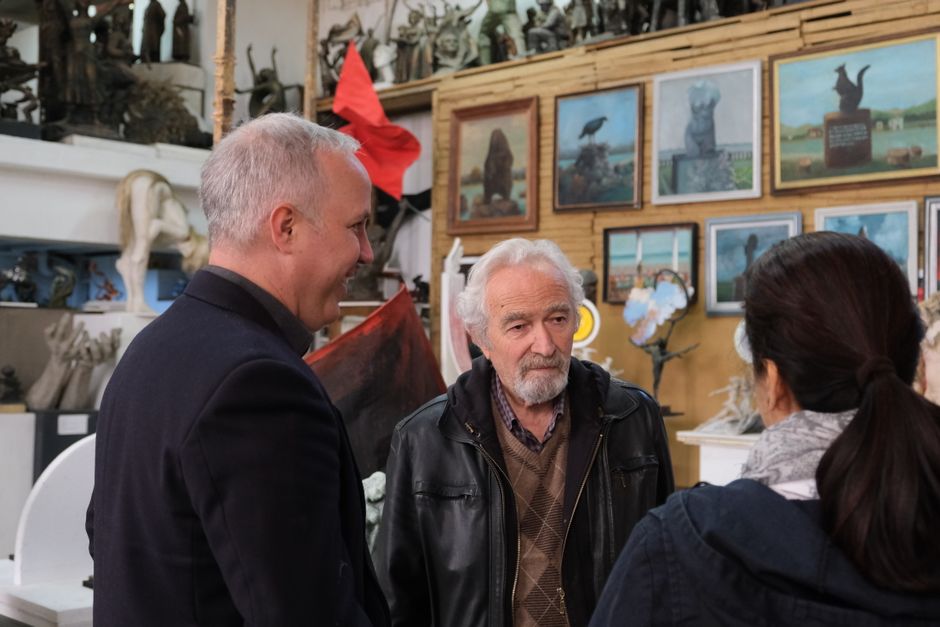Primarul din Sighetu Marmației, omagiat în expoziția de artă basarabeană