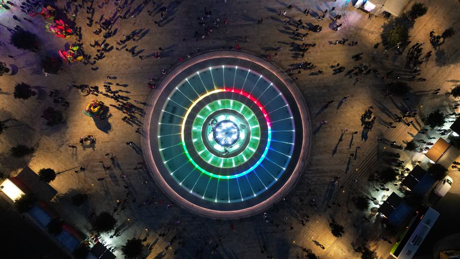 Fântâna Cinetică din Reșița: modernizarea aproape finalizată, spectacol de lumini în așteptare