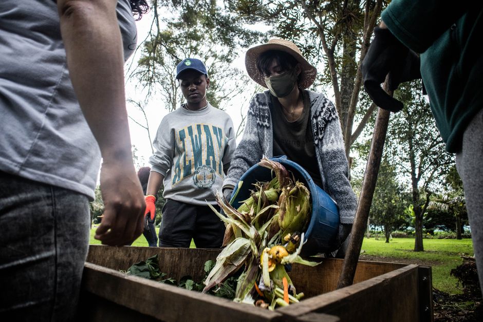 O inițiativă verde: patru seminaristi din Buzău transformă un spațiu pentru elevii mai mici