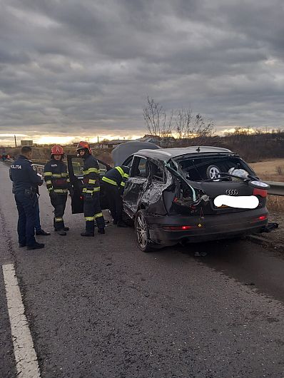 Accident grav pe E85 între Urechești și Popești, trafic blocat