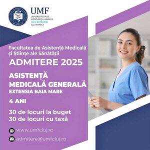 Universitatea din Cluj-Napoca oferă 60 de locuri în asistență medicală generală la Baia Mare