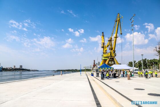 Portul Giurgiu beneficiază de o modernizare semnificativă cu șapte dane noi
